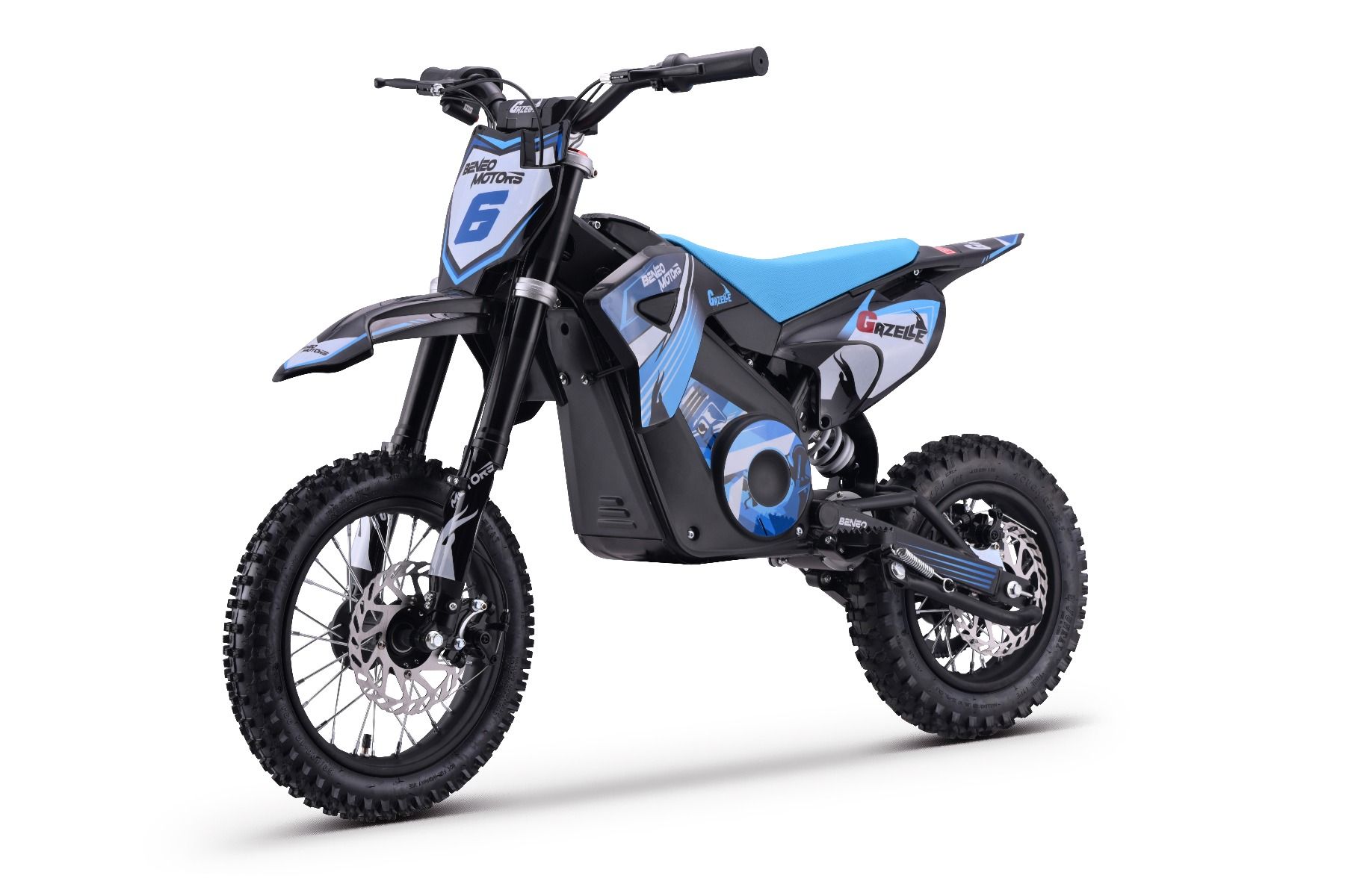 Elektrický Motocross pre deti Beneo Motors Gazelle modrý - 1000W – Obrázok 2
