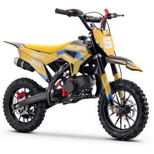 Benzínová motorka pre deti Beneo Motors CROSS XM žltá - 50cm3