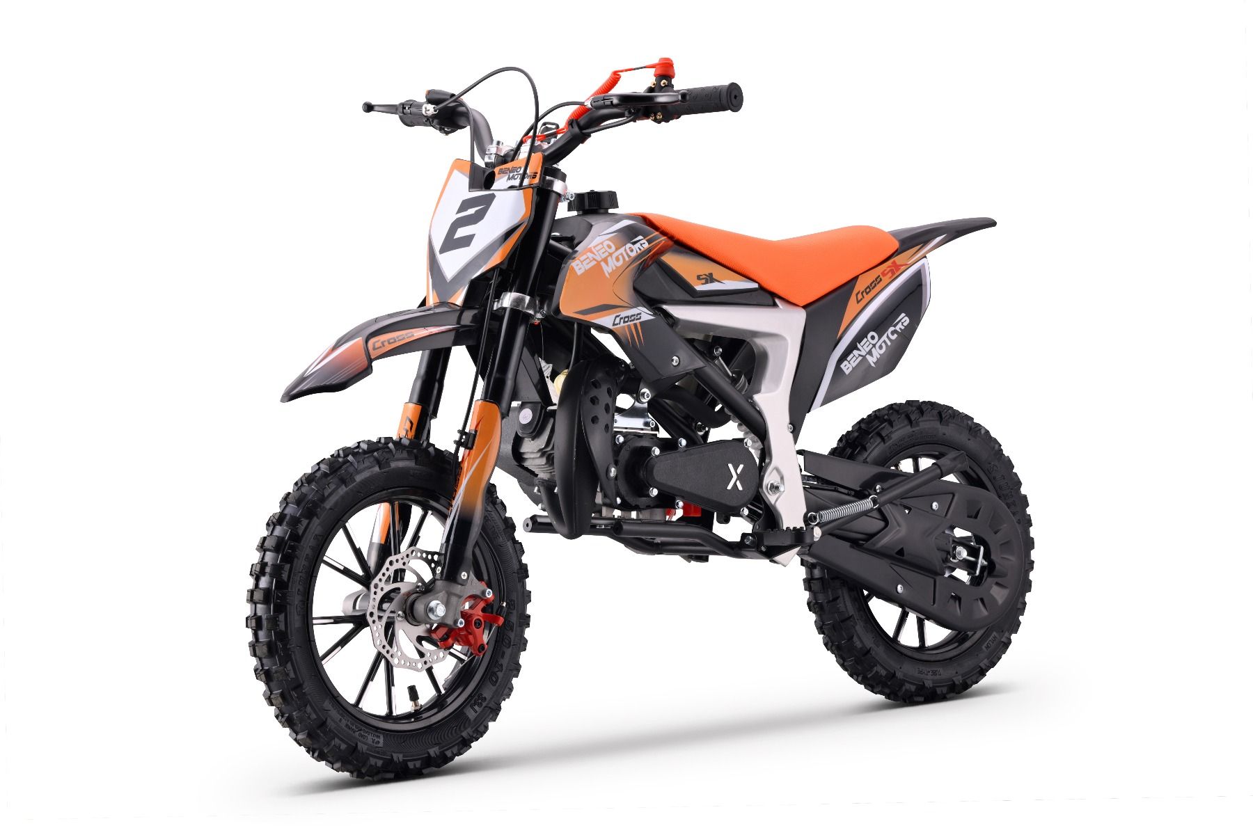 Benzínová motorka pre deti Beneo Motors CROSS SX oranžová - 50cm3 – Obrázok 5