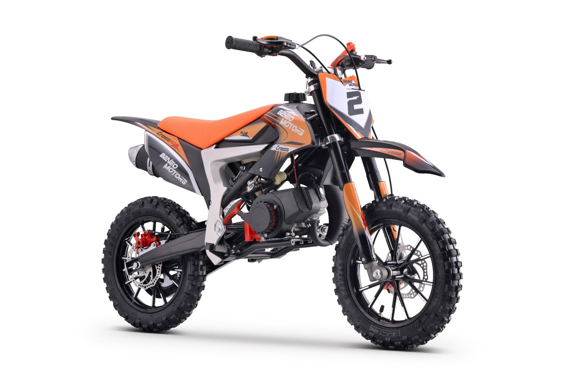 Benzínová motorka pre deti Beneo Motors CROSS SX oranžová - 50cm3