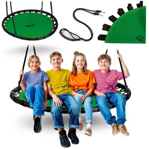 Hojdačka Neo-Sport Swingo 120 cm, tvar vrany