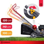 Benzínová kosačka na trávu Zongshen 141 cm3 s objemom 45 l a olejom Humberg HM-600 – Obrázok 2