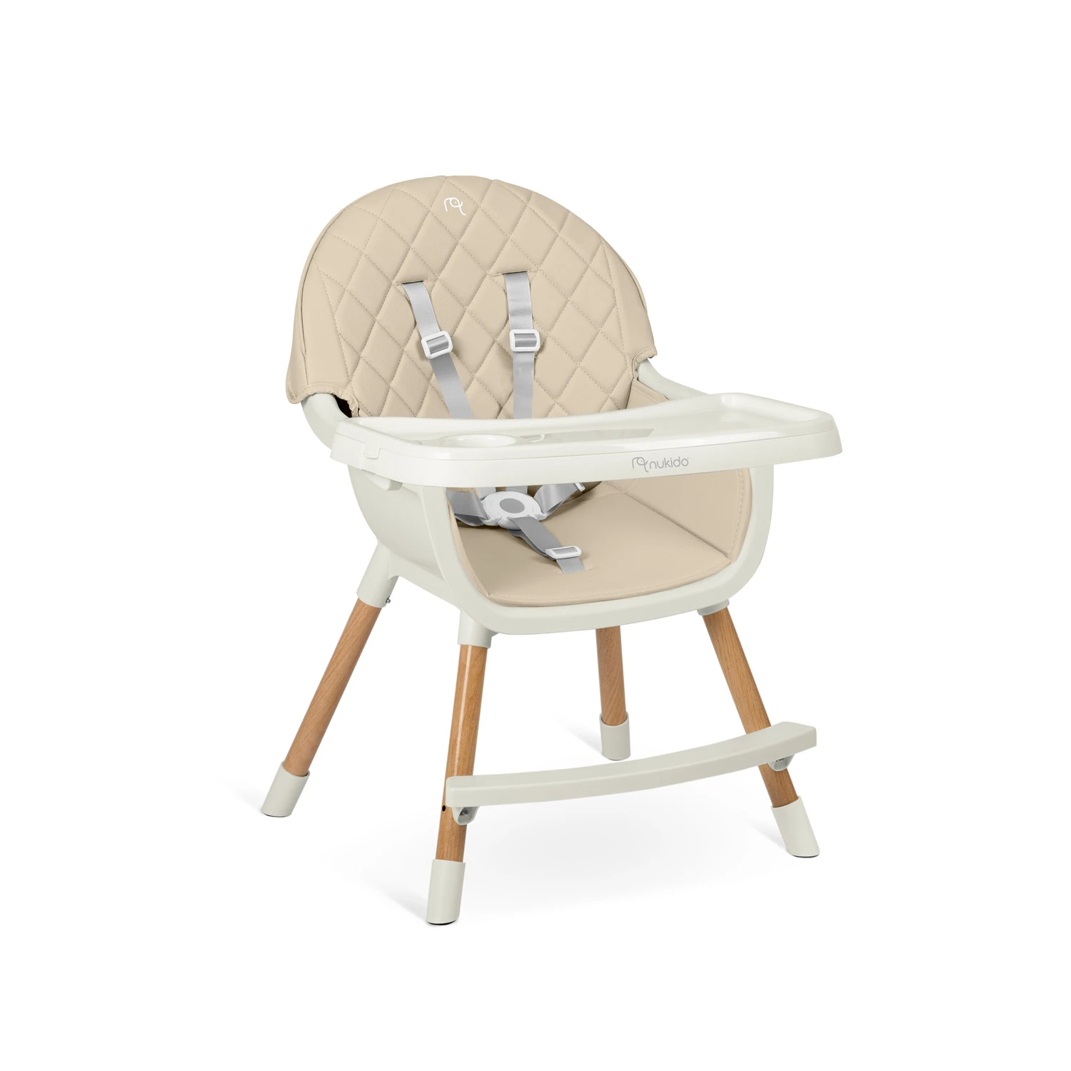 Vysoká stolička Nukido Lilo Beige – Obrázok 4