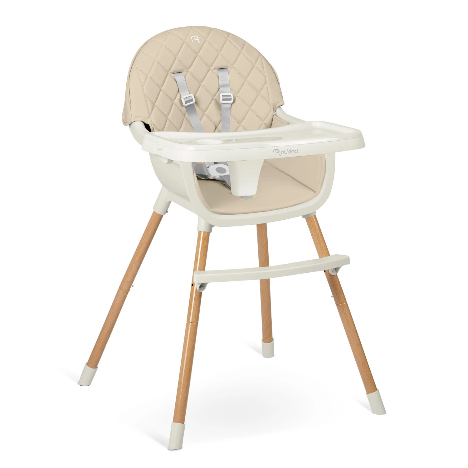 Vysoká stolička Nukido Lilo Beige – Obrázok 3