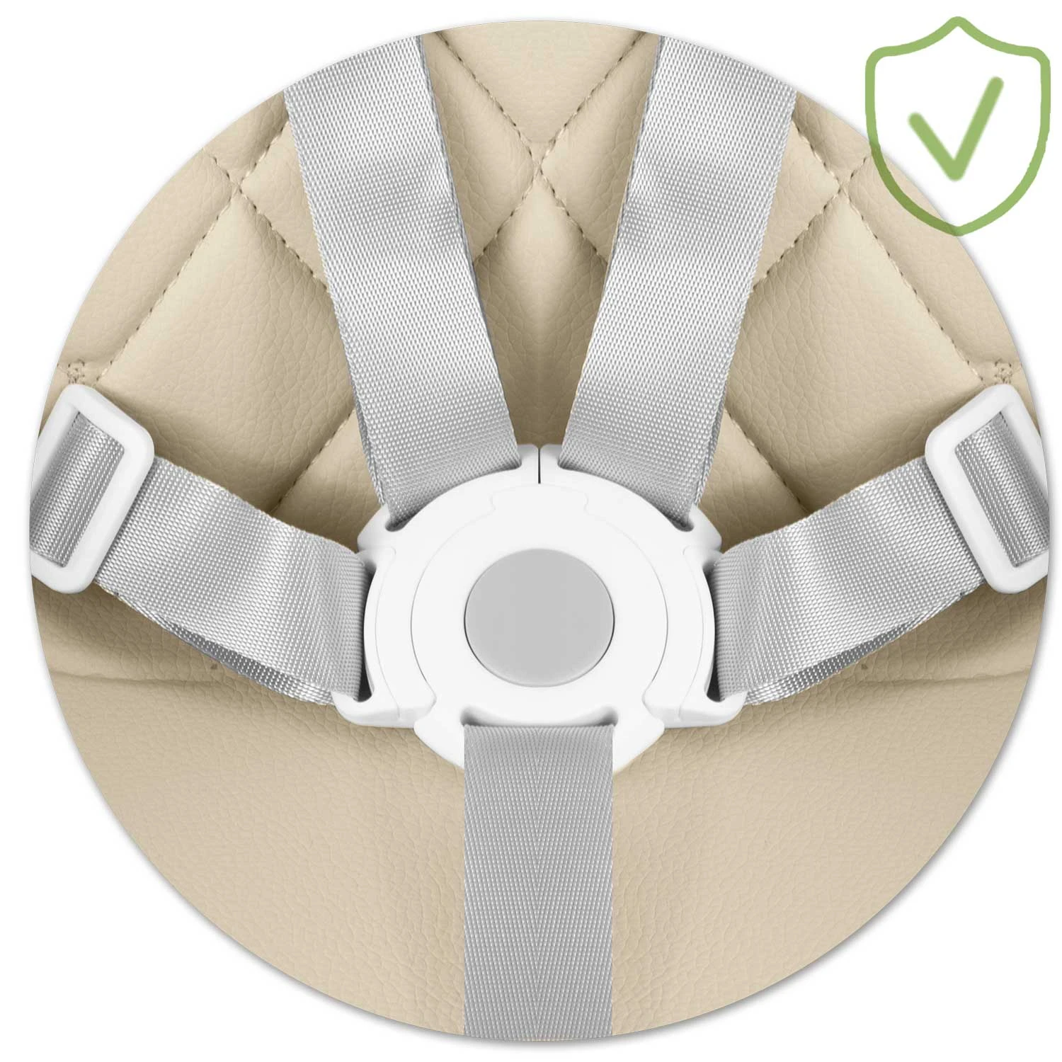 Vysoká stolička Nukido Lilo Beige – Obrázok 7
