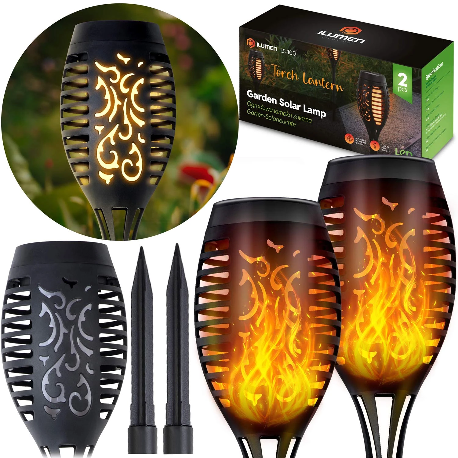 Solárna baterka 2 ks Ilumen LS-100