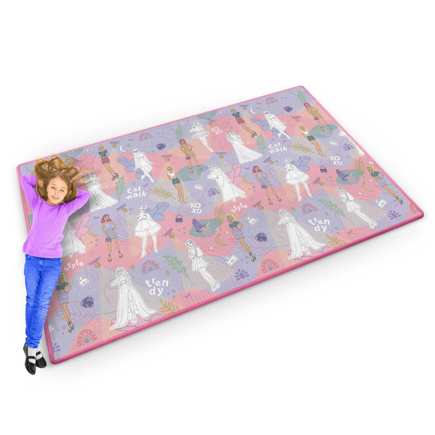 Penová podložka na vyfarbovanie Ricokids RK-343, zrolovaná, 200 x 120 x 0,3 cm