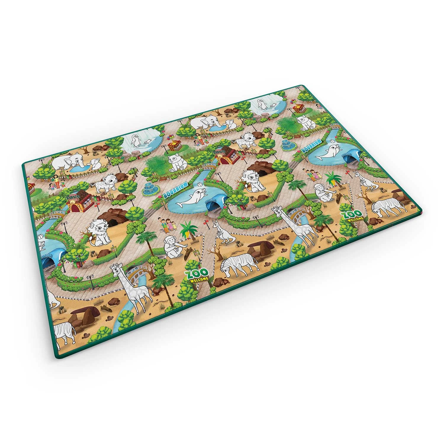 Penová podložka na vyfarbovanie Ricokids RK-343, zrolovaná, 200 x 120 x 0,3 cm – Obrázok 3