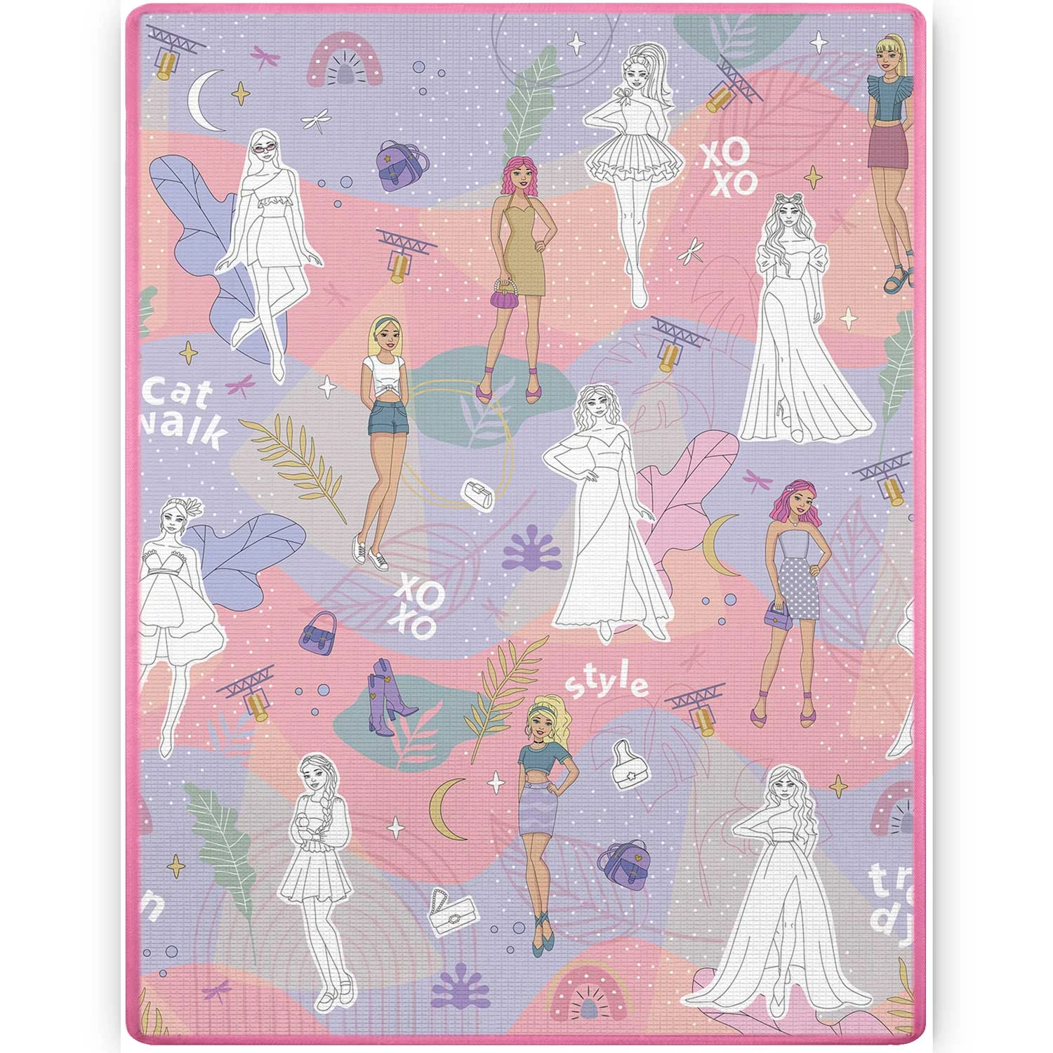 Penová podložka na vyfarbovanie Ricokids RK-344, zrolovaná, 120 x 90 x 0,3 cm – Obrázok 3