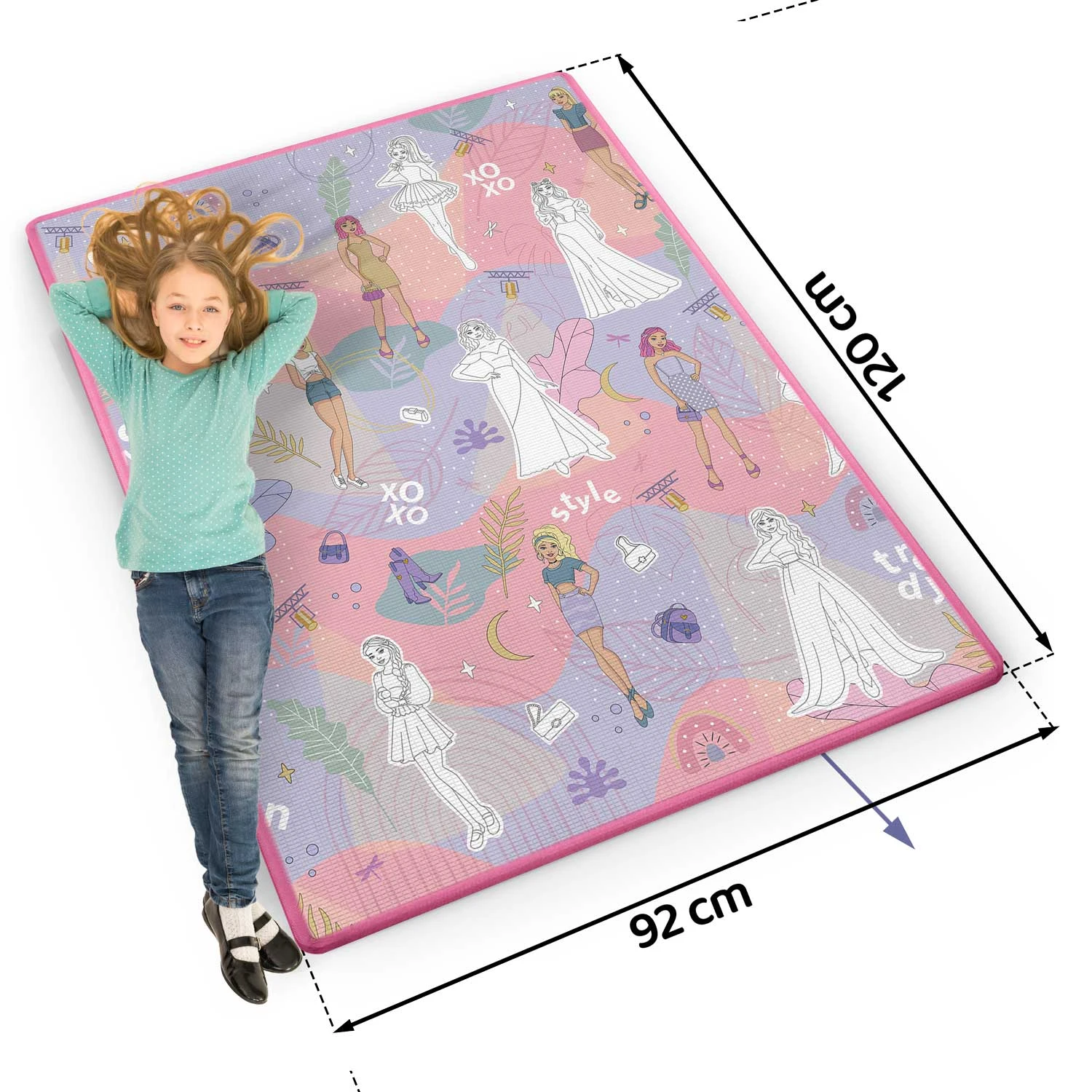 Penová podložka na vyfarbovanie Ricokids RK-344, zrolovaná, 120 x 90 x 0,3 cm – Obrázok 4