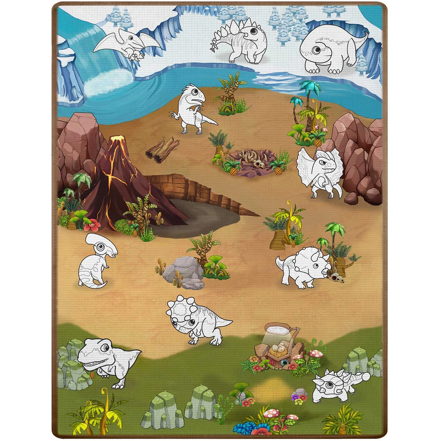 Penová podložka na vyfarbovanie Ricokids RK-344, zrolovaná, 120 x 90 x 0,3 cm – Obrázok 3