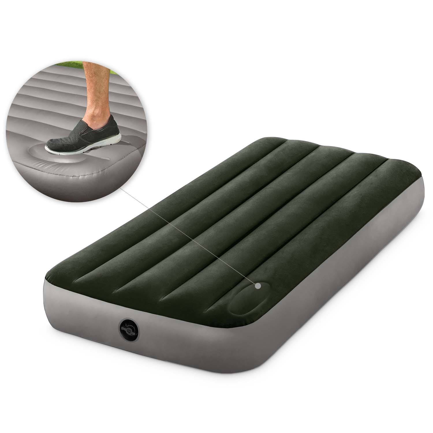 Nafukovací matrac 191x79x25 cm so vstavanou nožnou pumpou INTEX 64760
