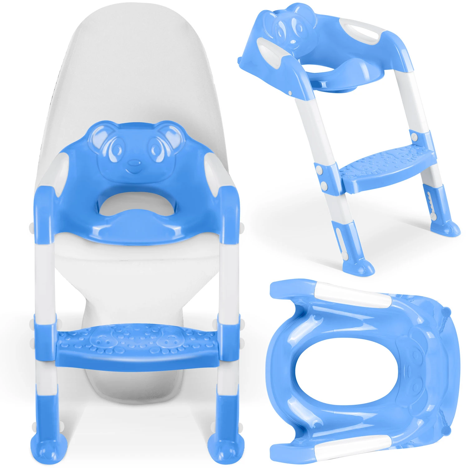Ricokids 729100 Kryt na toaletné sedadlo s rebríkom, modrý