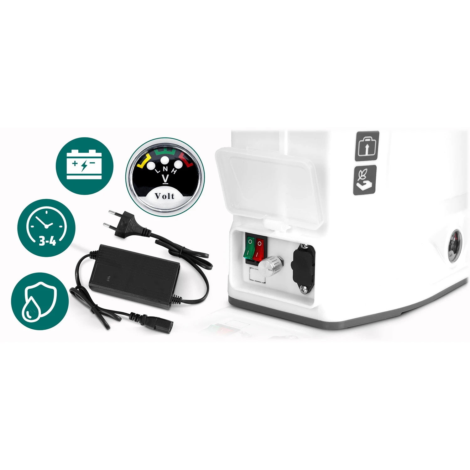 Batériový postrekovač Plonos PL-603 s miešadlom – Obrázok 5