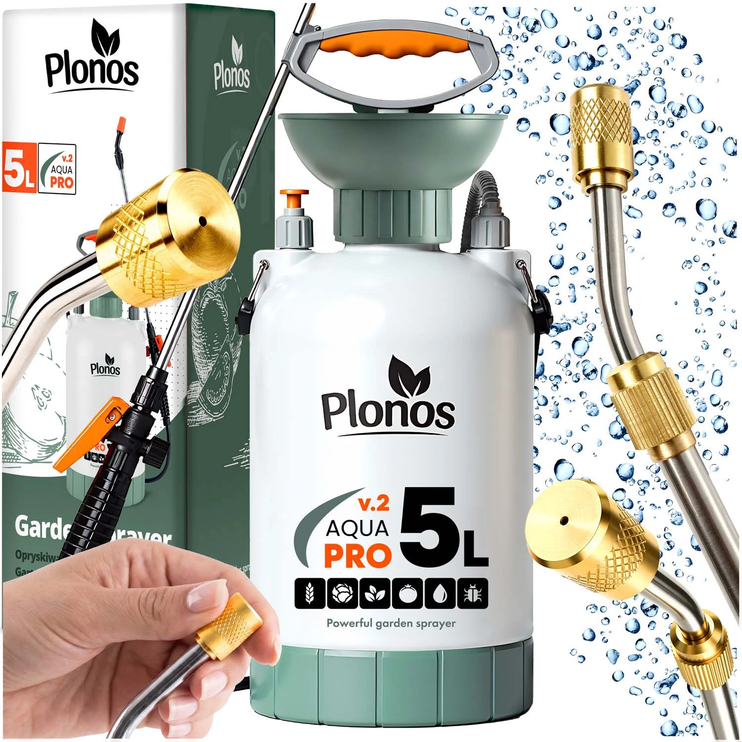 Ručný tlakový postrekovač Plonos PL-605 s objemom 5 l