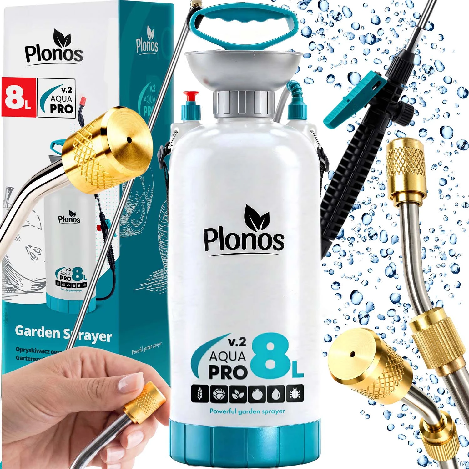 Plonos PL-606 8l ručný tlakový postrekovač