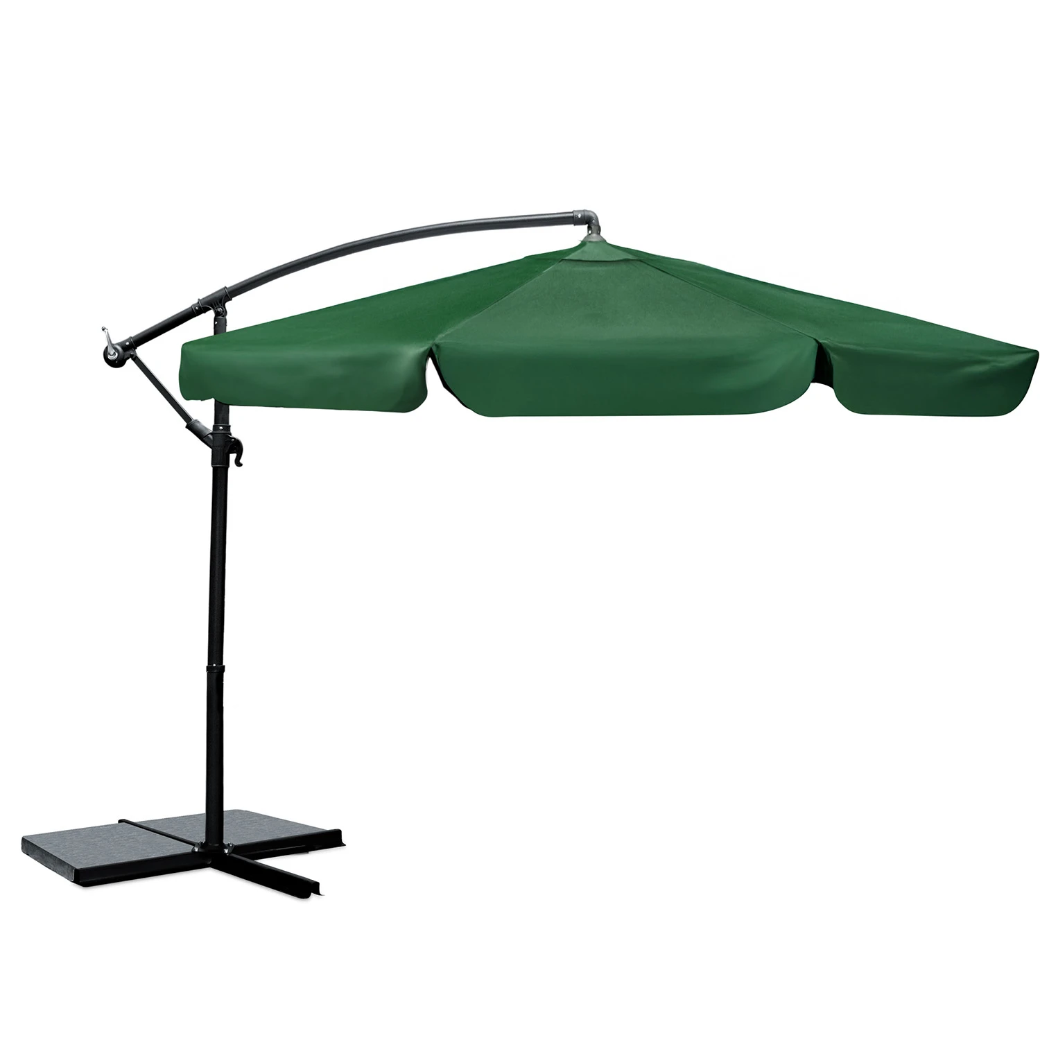 Skladací záhradný slnečník, 6 častí, 350 cm, s krytom, Plonos PL-880 – Obrázok 6