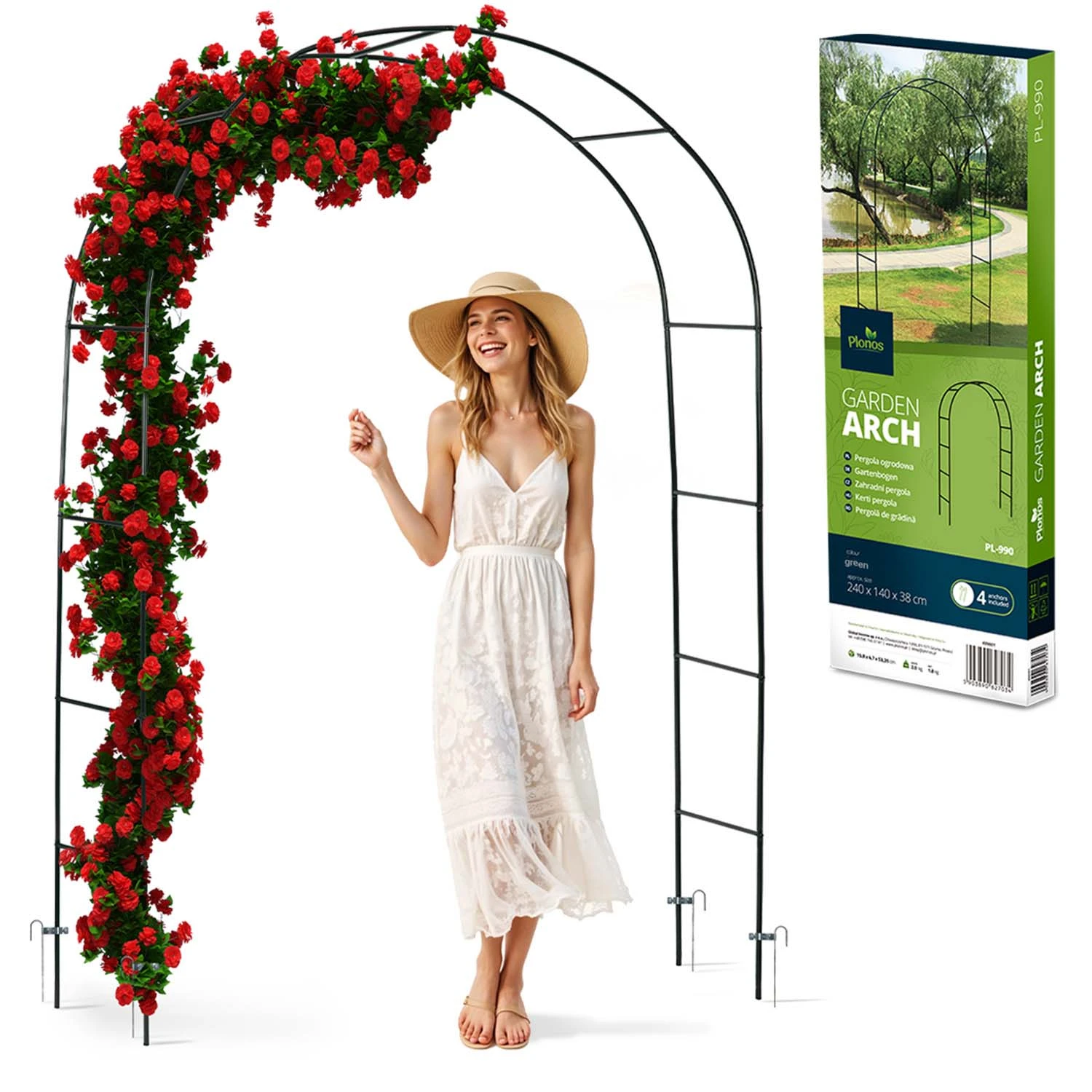 Záhradná pergola oblúk 240 cm Plonos PL-990 – Obrázok 4