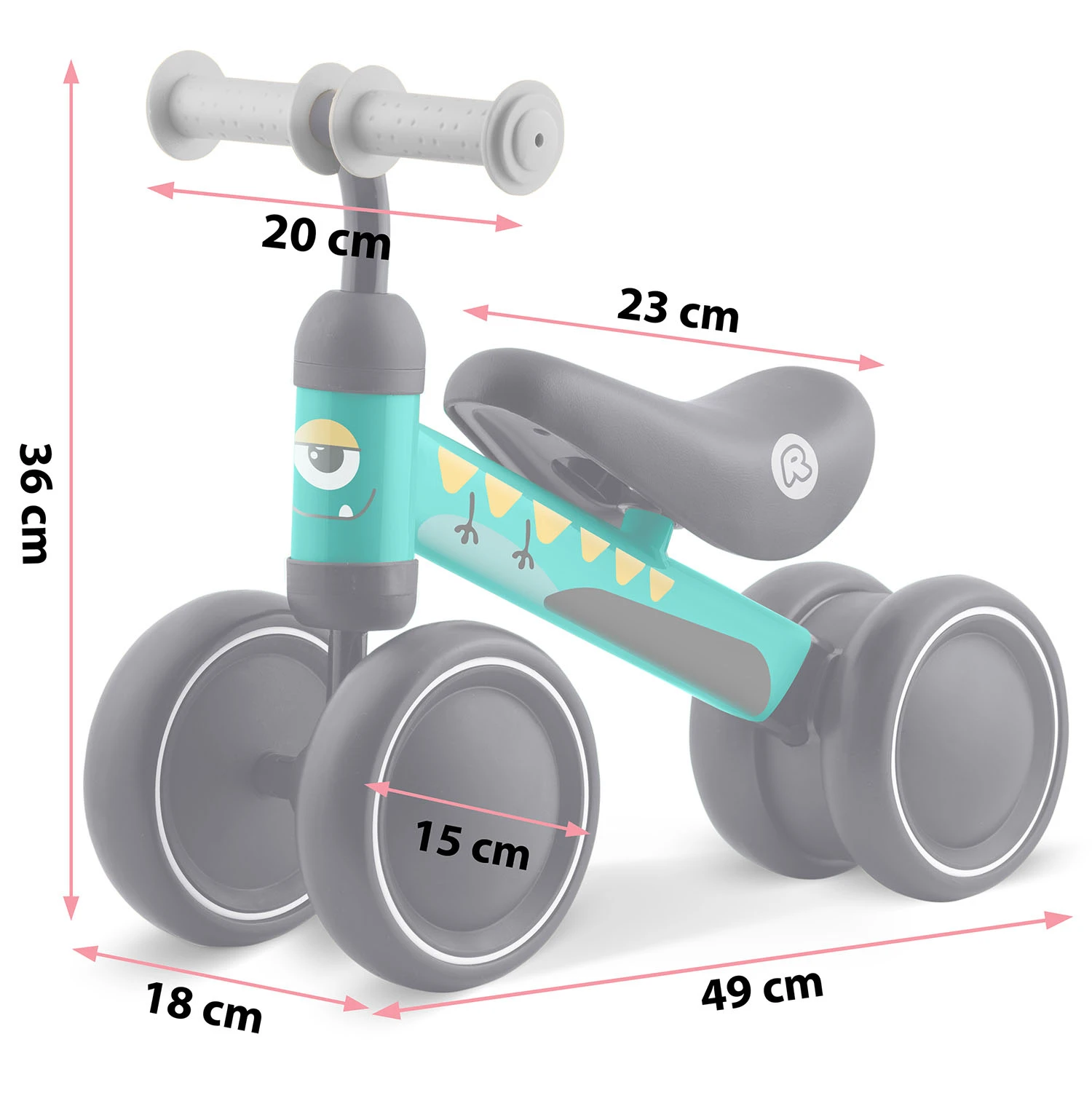 Detské trojkolesové odrážadlo Ricokids – Obrázok 3