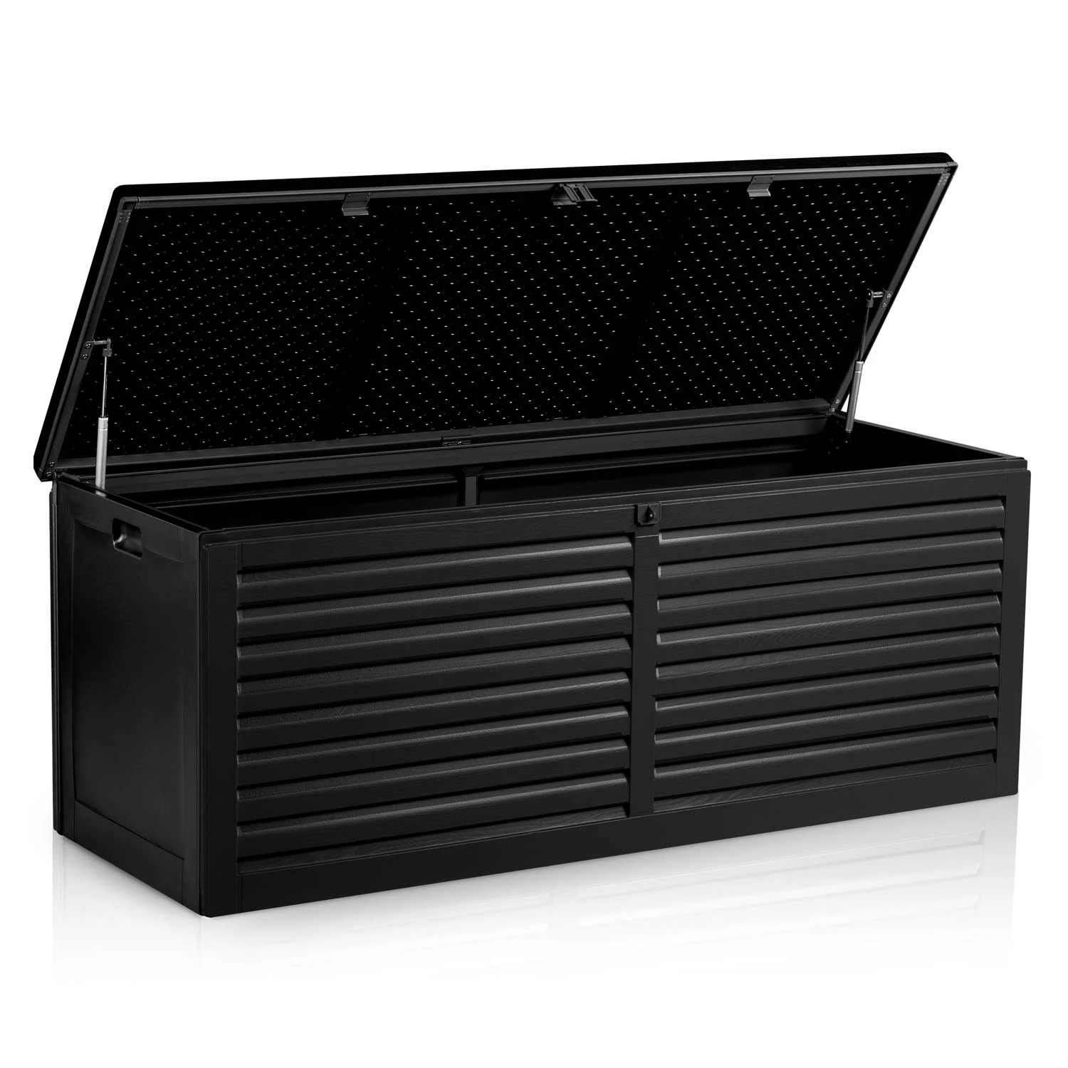 Záhradný box 143,5 x 57 x 53,5 cm 390 litrov čierny – Obrázok 5