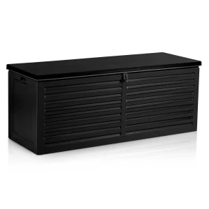 Záhradný box 143,5 x 57 x 53,5 cm 390 litrov čierny