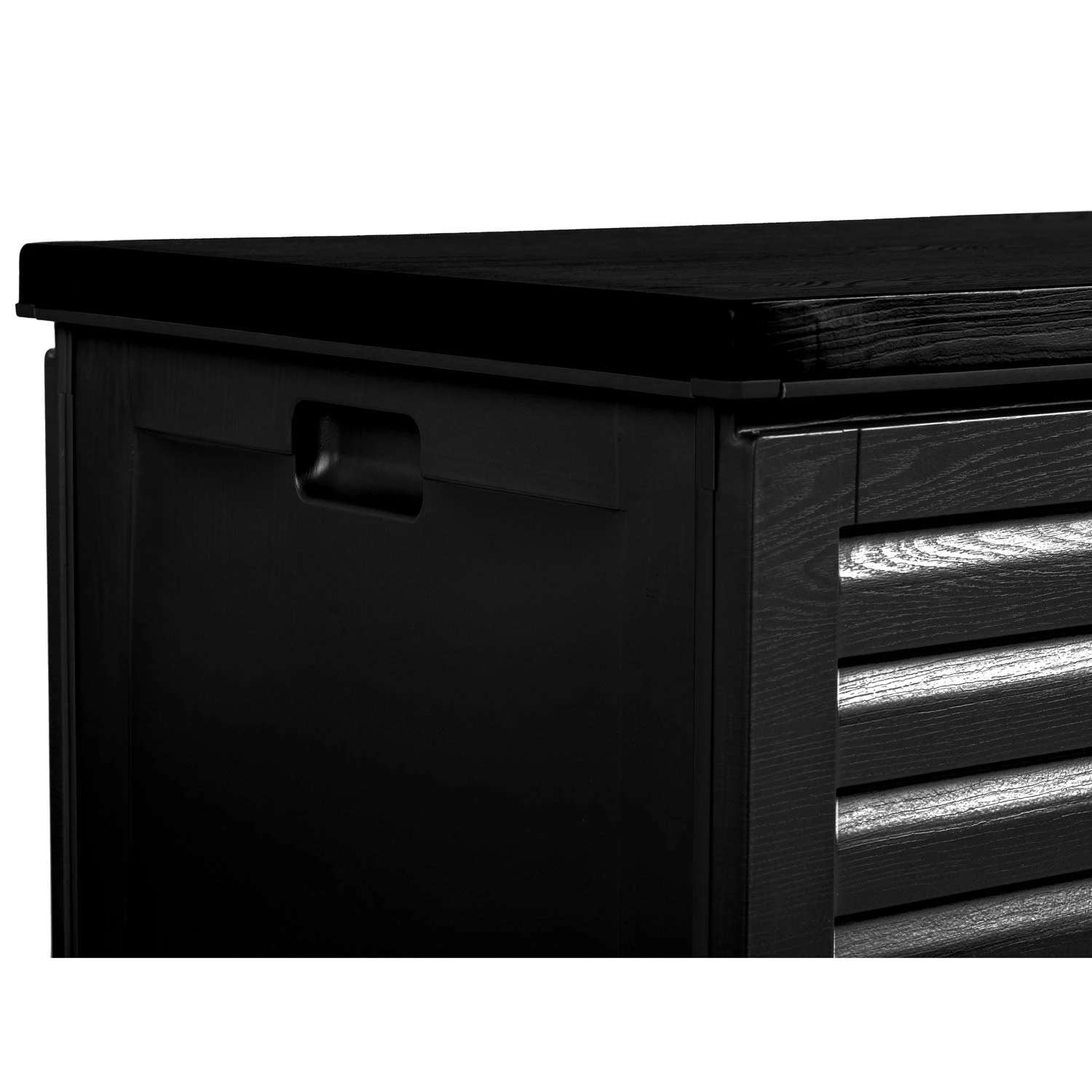 Záhradný box 143,5 x 57 x 53,5 cm 390 litrov čierny – Obrázok 3