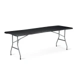 Skladací záhradný cateringový stôl 244 cm Plonos čierny – Obrázok 11