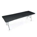 Skladací záhradný cateringový stôl 244 cm Plonos čierny – Obrázok 10