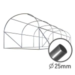 Záhradný tunel 2x3m 6m2 Plonos – Obrázok 7