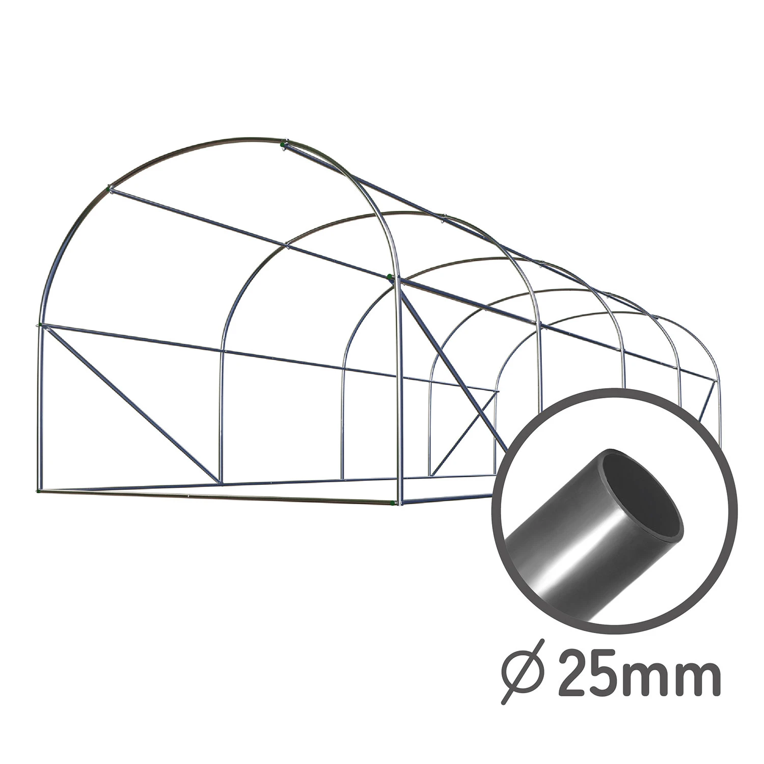 Záhradný tunel 3 x 4,5 m (13,5 m2) Plonos – Obrázok 6