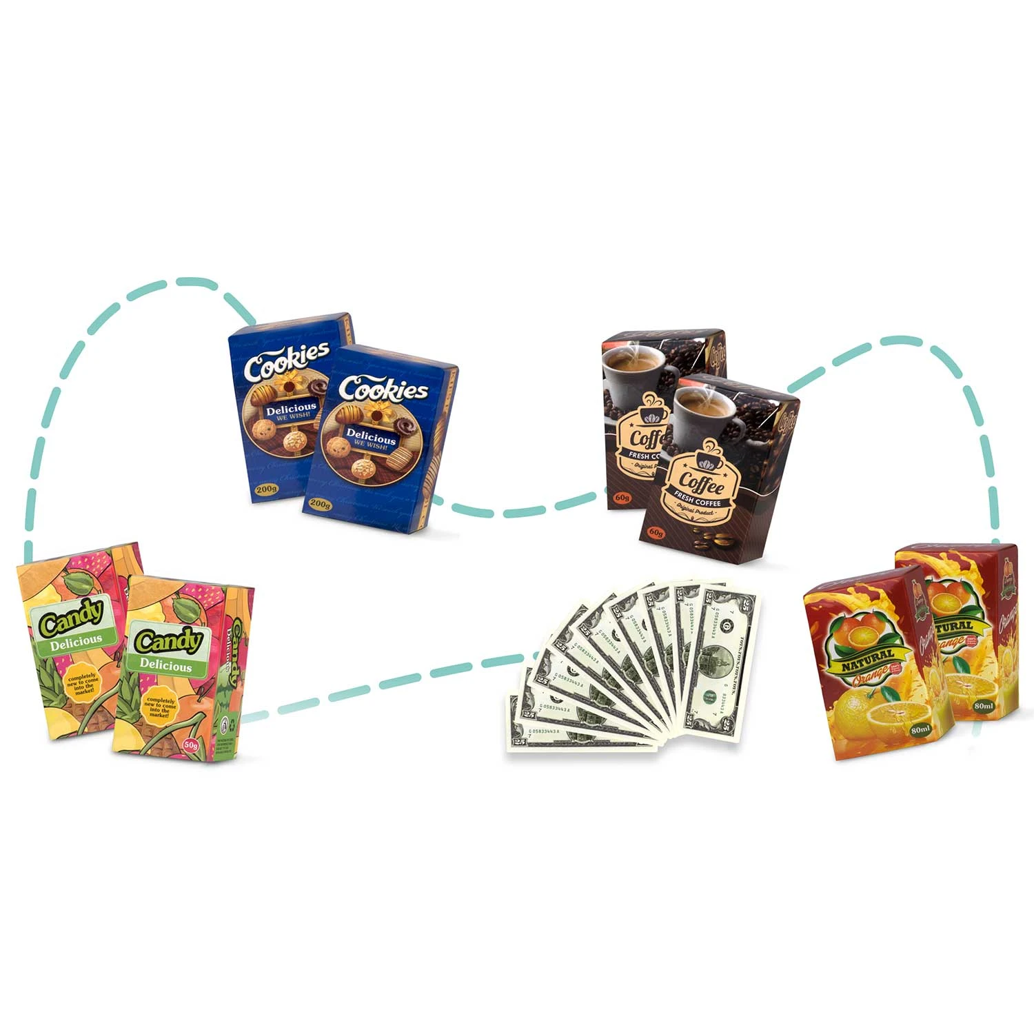 Nákupný košík Ricokids 773400 modrý – Obrázok 4