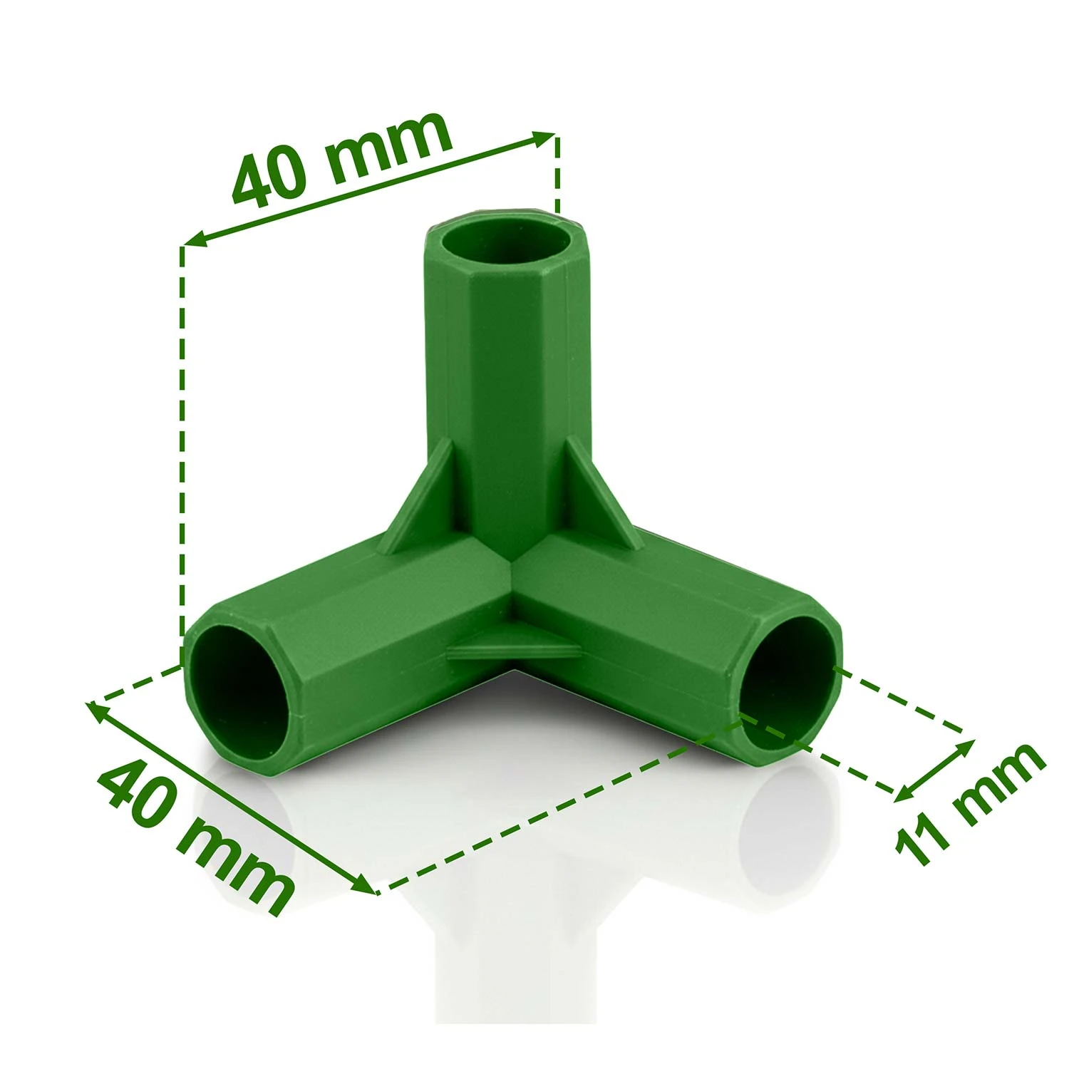 11mm 3-pólové konektory pre rastliny paradajok Plonos PL-941 zelené 4 ks – Obrázok 3